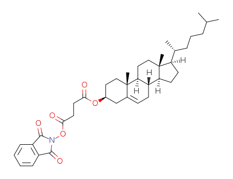 (3S,8S,9S,10R,13R,14S,17R)-10,13-dimethyl-17-((R)-6-methylheptan-2-yl)-2,3,4,7,8,9,10,11,12,13,14,15,16,17-tetradecahydro-1H-cyclopenta[a]phenanthren-3-yl (1,3-dioxoisoindolin-2-yl) succinate