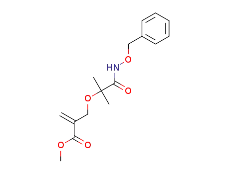 methyl 2-(((1-((benzyloxy)amino)-2-methyl-1-oxopropan-2-yl)-oxy)methyl)acrylate