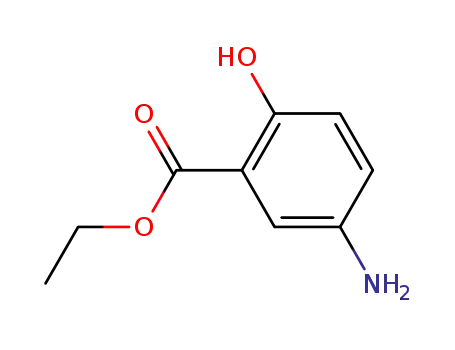 Molecular Structure of 62773-65-3 (Benzoic acid, 5-amino-2-hydroxy-, ethyl ester)
