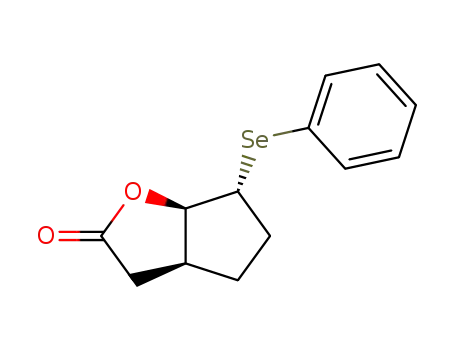 (3aα,6a,6aα)-hexahydro-6-(phenylseleno)-2H-cyclopentafuran-2-one