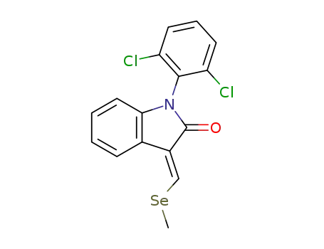(E)-1-(2,6-dichlorophenyl)-3-((methylselanyl)methylene)indolin-2-one