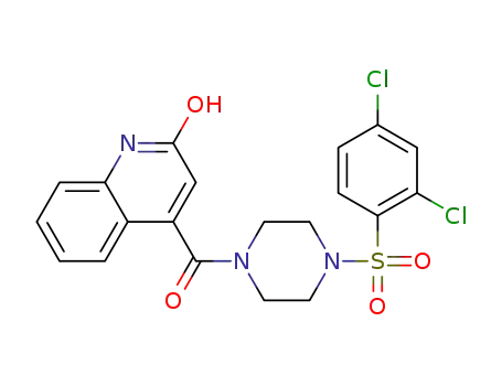 (4-((2,4-dichlorophenyl)sulfonyl)piperazin-1-yl)(2-hydroxyquinolin-4-yl)methanone