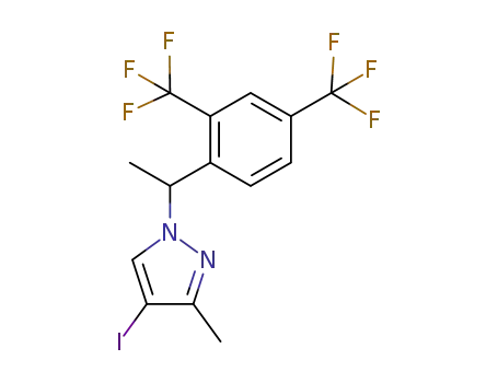 1-(1-(2,4-bis(trifluoromethyl)phenyl)ethyl)-4-iodo-3-methyl-1H-pyrazole