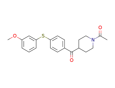 1-(4-(4-((3-methoxyphenyl)thio)benzoyl)piperidin-1-yl)ethanone