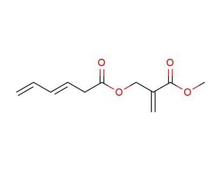 (E)-Hexa-3,5-dienoic acid 2-methoxycarbonyl-allyl ester