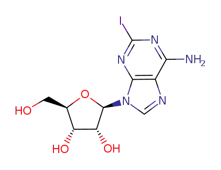 Molecular Structure of 35109-88-7 (2-IODOADENOSINE)