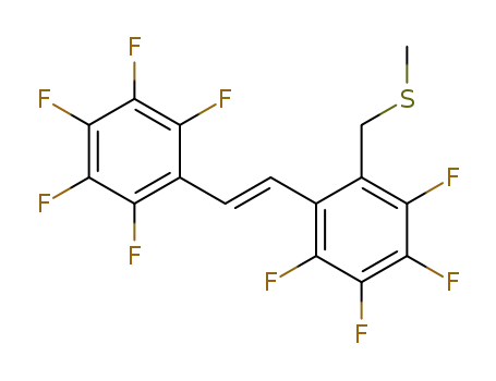 (E)-1-pentafluorophenyl-2-(3,4,5,6-tetrafluoro-2-methylthiomethyl)phenylethene