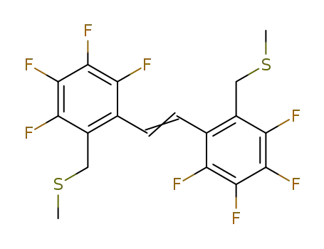 1,2-bis(3,4,5,6-tetrafluoro-2-methylthiomethylphenyl)ethene