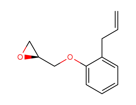 Molecular Structure of 81840-59-7 (Oxirane, [[2-(2-propenyl)phenoxy]methyl]-, (2S)-)
