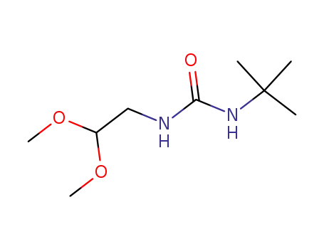 Molecular Structure of 92075-15-5 (Urea, N-(2,2-dimethoxyethyl)-N'-(1,1-dimethylethyl)-)
