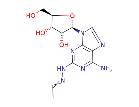 (2R,3R,4S,5R)-2-{6-Amino-2-[N'-eth-(E)-ylidene-hydrazino]-purin-9-yl}-5-hydroxymethyl-tetrahydro-furan-3,4-diol