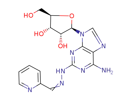 (2R,3R,4S,5R)-2-(6-Amino-2-{N'-[1-pyridin-2-yl-meth-(Z)-ylidene]-hydrazino}-purin-9-yl)-5-hydroxymethyl-tetrahydro-furan-3,4-diol