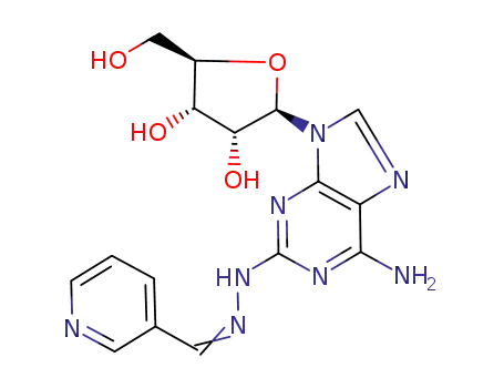 (2R,3R,4S,5R)-2-(6-Amino-2-{N'-[1-pyridin-3-yl-meth-(Z)-ylidene]-hydrazino}-purin-9-yl)-5-hydroxymethyl-tetrahydro-furan-3,4-diol