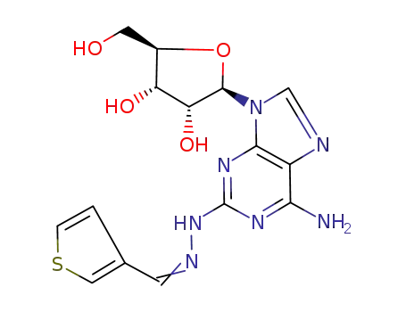 (2R,3R,4S,5R)-2-(6-Amino-2-{N'-[1-thiophen-3-yl-meth-(Z)-ylidene]-hydrazino}-purin-9-yl)-5-hydroxymethyl-tetrahydro-furan-3,4-diol
