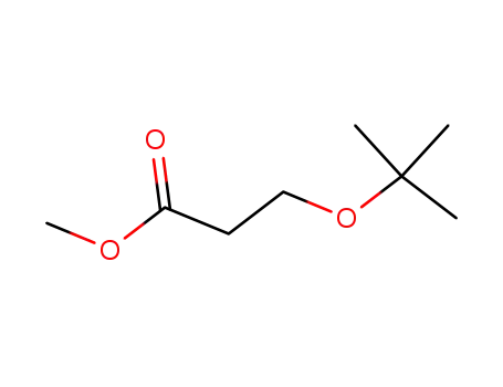 Molecular Structure of 81048-08-0 (Propanoic acid, 3-(1,1-dimethylethoxy)-, methyl ester)
