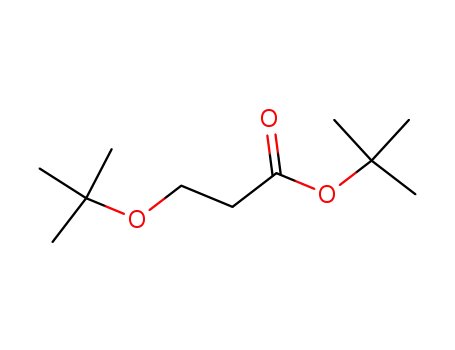 Molecular Structure of 21150-74-3 (Propanoic acid, 3-(1,1-dimethylethoxy)-, 1,1-dimethylethyl ester)