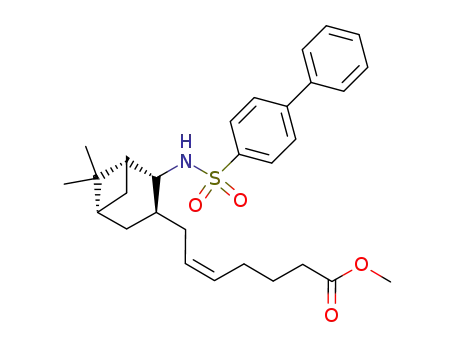 methyl (5Z)-7-((1R,2R,3S,5S)-2-(p-biphenyl sulfonylamino)-6,6-dimethylbicyclo<3.1.1>hept-3-yl)hept-5-enoate