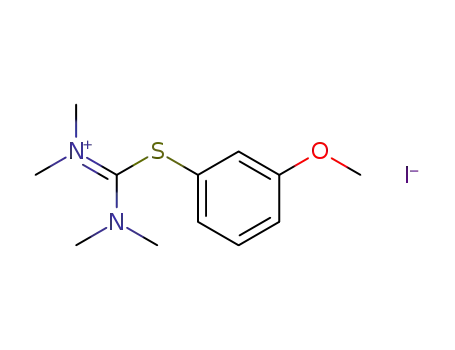 [Dimethylamino-(3-methoxy-phenylsulfanyl)-methylene]-dimethyl-ammonium; iodide