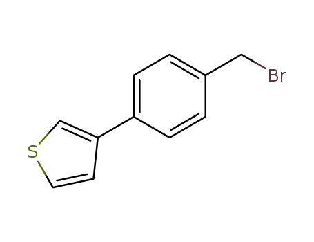 Molecular Structure of 108912-09-0 (3-[4-(BROMOMETHYL)PHENYL]THIOPHENE)