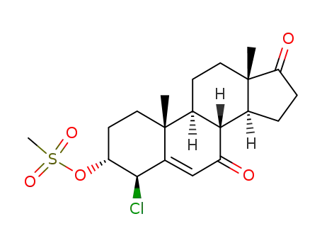4β-chloro-3α-methylsulfonyloxyandrost-5-ene-7,17-dione