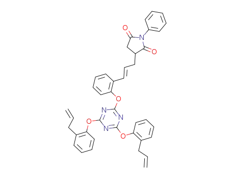 N-phenyl-3-(3-(2-(4,6-di(2-(prop-2-enyl)phenoxy)-1,3,5-triazin-2-yloxy)phenyl)prop-2-enyl)-2,5-pyrrolidinedione