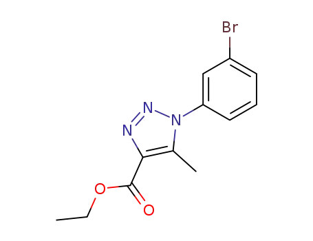 1-(3-bromo-phenyl)-5-methyl-1H-[1,2,3]triazole-4-carboxylic acid ethyl ester