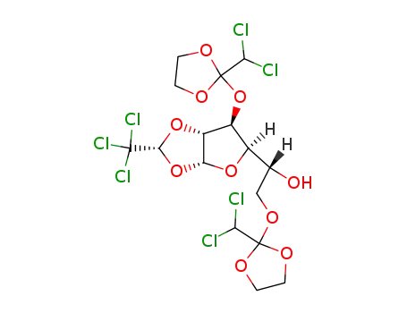 3,6-di-O-[2-(dichloromethyl)-1,3-dioxolan-2-yl]-1,2-O-[(R)-2,2,2-trichloroethane-1,1-diyl]-α-D-glucofuranose