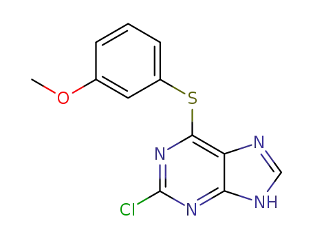 2-chloro-6-[(3-methoxyphenyl)thio]purine