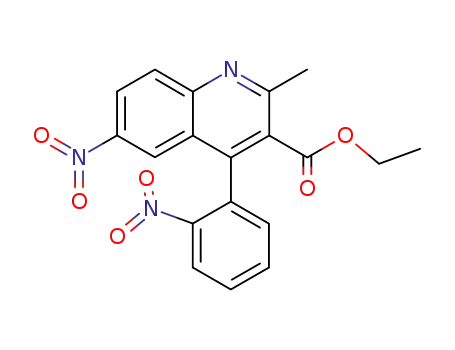 2-methyl-6-nitro-4-(2-nitro-phenyl)-quinoline-3-carboxylic acid ethyl ester