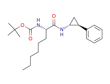 [(S)-1-((1R,2S)-2-Phenyl-cyclopropylcarbamoyl)-heptyl]-carbamic acid tert-butyl ester