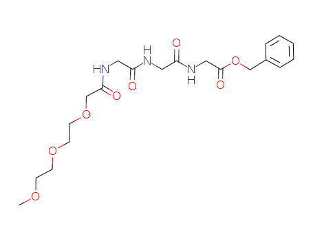 Molecular Structure of 881027-70-9 (Glycine, N-[[2-(2-methoxyethoxy)ethoxy]acetyl]glycylglycyl-, phenylmethyl
ester)