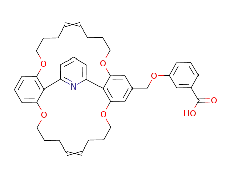 3-({2,11,13,22-tetraoxa-1,12(1,3,2)-dibenzena-23(2,6)-pyridinabicyclo[10.10.1]tricosaphan-6,17-dien-15-yl}methyloxy)benzoic acid