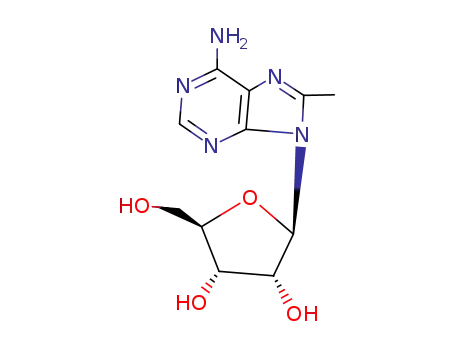 Molecular Structure of 56973-12-7 (8-methyladenosine)