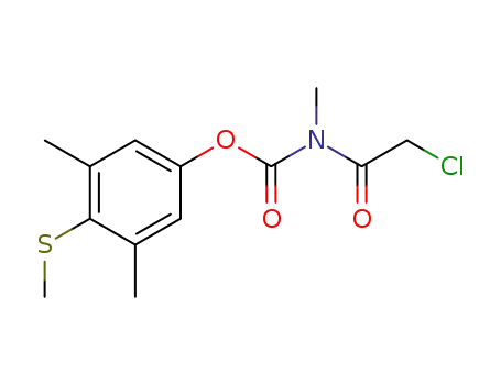 3,5-dimethyl-4-methylthio-phenyl N-chloroacetyl-N-methylcarbamate