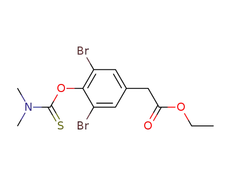 ethyl 3,5-dibromo-4-(N,N-dimethylthiocarbamoyloxy)phenylacetate