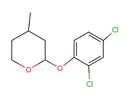 Molecular Structure of 57745-77-4 (2H-Pyran, 2-(2,4-dichlorophenoxy)tetrahydro-4-methyl-)
