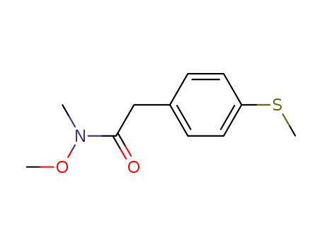 N-methoxy-N-methyl-4-(methylthio)benzeneacetamide