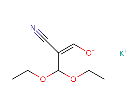3,3-diethoxy-2-formylpropionitrile potassium salt
