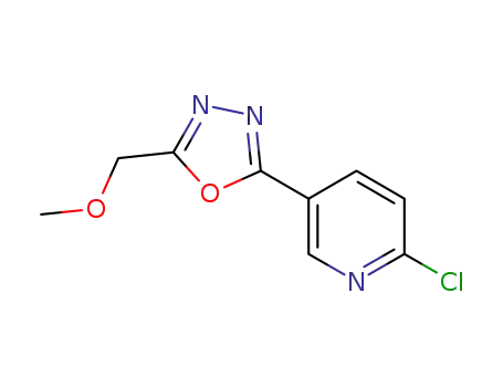 2-chloro-5-[5-(methoxymethyl)-1,3,4-oxadiazol-2-yl]pyridine