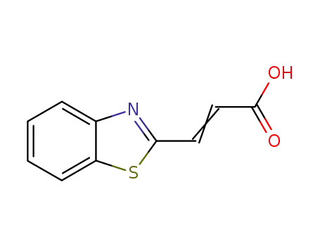 Molecular Structure of 4123-18-6 (2-Propenoicacid,3-(2-benzothiazolyl)-(9CI))