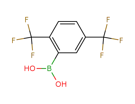 Molecular Structure of 196083-18-8 (2,5-BIS(TRIFLUOROMETHYL)BENZENEBORONIC ACID)