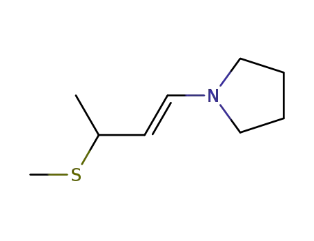 1-((E)-3-methylthiobut-1-enyl)pyrrolidine