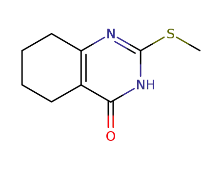 Molecular Structure of 34170-21-3 (2-(Methylthio)-5,6,7,8-tetrahydroquinazolin-4-ol)