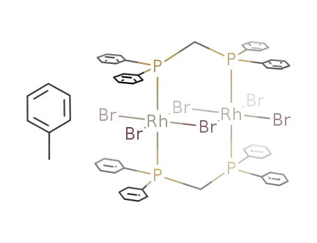 Rh2Br4(μ-Br)2(μ-dppm)2*C6H5CH3