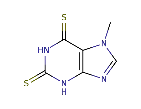 Molecular Structure of 33403-02-0 (7-methyl-3,7-dihydro-1H-purine-2,6-dithione)