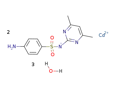 [Cd(sulfadimidinato)2(H2O)]*2H2O
