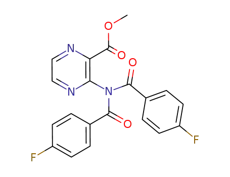 methyl 3-(4-fluoro-N-(4-fluorobenzoyl)benzamido)pyrazine-2-carboxylate
