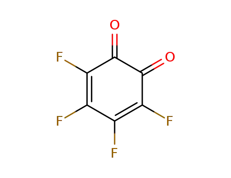 Molecular Structure of 1423-12-7 (3,4,5,6-Tetrafluoro-3,5-cyclohexadiene-1,2-dione)