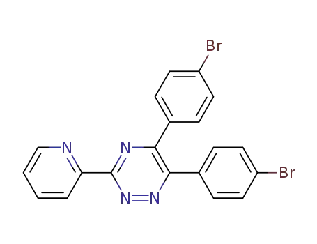 Molecular Structure of 669707-12-4 (1,2,4-Triazine, 5,6-bis(4-bromophenyl)-3-(2-pyridinyl)-)