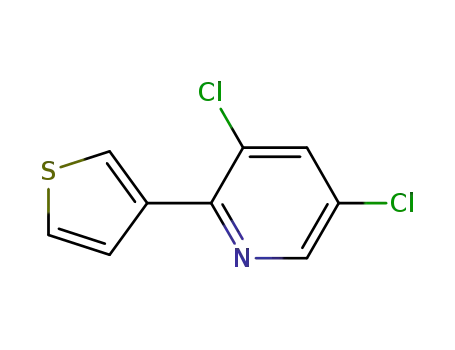 3,5-dichloro-2-(thiophen-3-yl)pyridine
